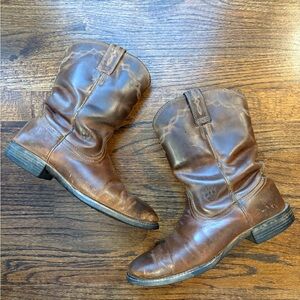 Brown Leather Cowboy Boots